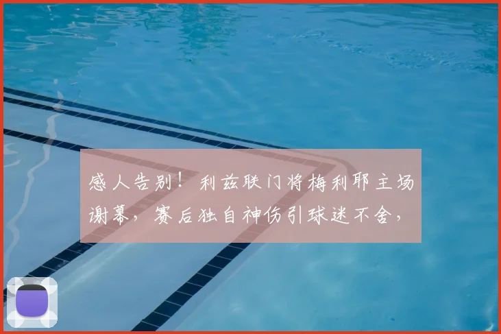 感人告别!利兹联门将梅利耶主场谢幕,赛后独自神伤引球迷不舍,今夏离队去向成焦点